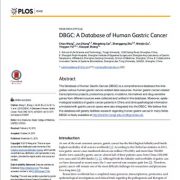 DBGC: دیتابیس سرطان معده انسان