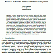 بیت کوین: یک سیستم پول نقد الکترونیکی  همتا به همتا