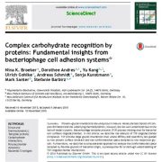 شناسایی کربوهیدرات های کمپلکس توسط پروتئین ها