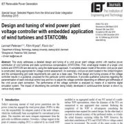 طراحی و تنظیم کنترلگر ولتاژ نیروگاه برق بادی با کاربرد توربین‌های بادی