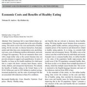 هزینه‌های اقتصادی و مزایای خوردن سالم