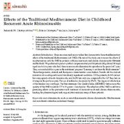 اثرات رژیم غذایی مدیترانه ای سنتی در رینوسینوزیت حاد عود کننده دوران کودکی