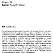 مسائل امنیت انرژی