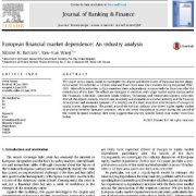 بررسی وابستگی بازار مالی اتحادیه ی اروپا: یک تحلیل صنعتی