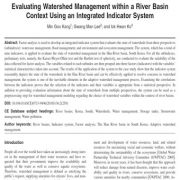 ارزشیابی آبخیزداری در حوزه رودخانه ای  با استفاده از سیستم شاخص یکپارچه