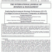 بررسی پارادایم محیط-استراتژی-عملکرد (E-S-P) در شرکت های بیمه عمومی در اندونزی