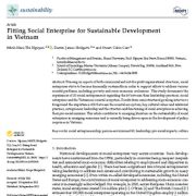 متناسب سازی بنگاه های اجتماعی برای توسعه پایدار در ویتنام