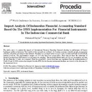 بررسی تأثیر استاندارد حسابداری مالی اندونزیایی بر اساس اجرای IFRS