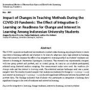 تأثیر تغییرات در روش های تدریس در طول همه گیری COVID-19
