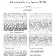 مشکلات و موضوعات مربوط به  امنیت اطلاعات RFID