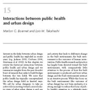 اثرات متقابل و تعامل بین سلامت عمومی و طراحی شهری