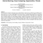 بانکداری اینترنتی، رایانش ابری: فرصت‌ها و تهدیدها