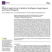 کاربردهای پزشکی هوش مصنوعی (جنبه های حقوقی و چشم اندازهای آینده)