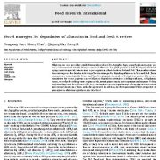 استراتژی‌های جدید برای کاهش و تجزیه آفلاتوکسین ها در غذا و خوراک: مقاله مروری