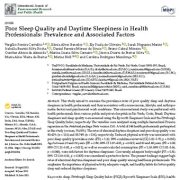 کیفیت پایین خواب و خواب آلودگی در روز در متخصصان بهداشت: شیوع و عوامل مرتبط