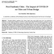 شهرها پس از همه گیری (پاندمی) – تأثیر کووید-۱۹ بر شهرها و طراحی شهری