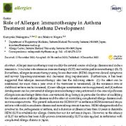 نقش ایمونوتراپی آلرژن در درمان آسم و توسعه آسم