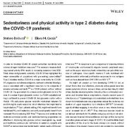 بی تحرکی و فعالیت  بدنی در دیابت نوع ۲ در طی کوید-۱۹