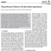 کاربردهای پلیمرهای حافظه شکلی در زیست پزشکی