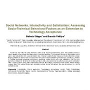 شبکه‌های اجتماعی، تعامل پذیری و رضایت: ارزیابی عوامل رفتاری