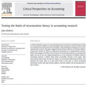 ارزیابی محدودیت های نظریه های ساختاربندی در پژوهش های حسابداری