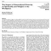 تأثیر تنوع نسلی بر معنویت و مذهب در محیط کار