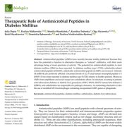 نقش درمانی پپتیدهای ضد میکروبی در دیابت ملیتوس(شیرین)