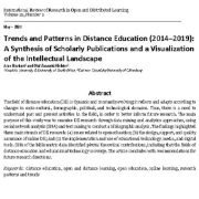 روندها و الگوهای آموزش از راه دور (۲۰۱۴-۲۰۱۹): تلفیقی از مقالات علمی