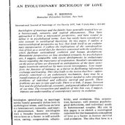 جامعه شناسی تکاملی عشق