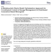 یک رویکرد بهینه‌سازی فراابتکاری شاهین هریس برای کنترل هماهنگ مدیریت انرژی