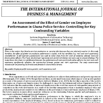 تأثیر جنسیت بر عملکرد کارکنان
