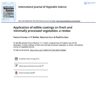 کاربرد پوشش‌های خوراکی بر روی سبزیجات