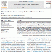 بلاکچین برای  اقتصاد دورانی: تحلیل  شکاف تحقیق- عمل