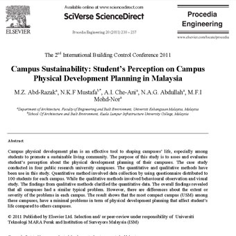 برنامه توسعه فیزیکی پردیس در مالزی