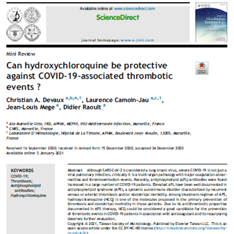 حوادث ترومبوتیک مرتبط با COVID-19