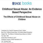 سوء استفاده جنسی از کودکان: یک دیدگاه مبتنی بر شواهد