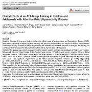 اثرات بالینی یک آموزش گروهی ACT در کودکان
