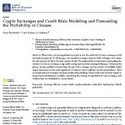 مبادلات رمزارز و ریسک اعتباری: مدل سازی و پیش بینی احتمال قیمت