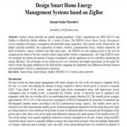 طراحی سیستم های مدیریت انرژی خانه هوشمند بر اساس ZigBee