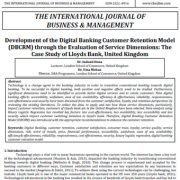 توسعه مدل حفظ مشتری بانکداری دیجیتال (DBCRM) از طریق ارزیابی ابعاد خدمات