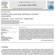 عدم قطعیت سیاست اقتصادی و مقایسه پذیری صورت مالی