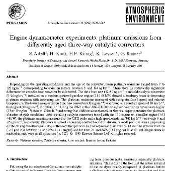 آزمایشات دینامومتر موتور: انتشار پلاتینوم