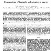 اپیدمولوژی سر درد و میگرن در زنان