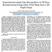 شناسایی و تشخیص حالت های صورت با  اصلاح چهره سه بعدی از طریق بانک فیلتر گابور