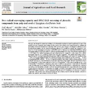 ظرفیت حذف رادیکال های آزاد و غربالگری HPLC-DAD ترکیبات فنولی از خمیر و بذر میوه