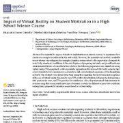تأثیر واقعیت مجازی بر انگیزه دانش‌آموزان در درس علوم دبیرستان