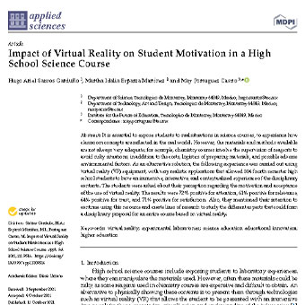 واقعیت مجازی بر انگیزه دانش‌آموزان