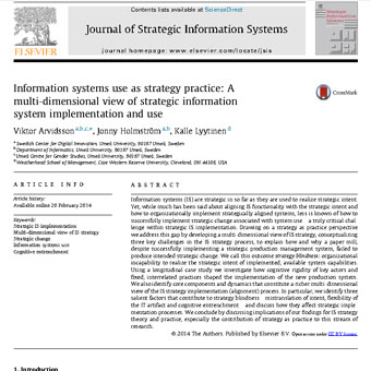 سیستم اطلاعاتی به عنوان یک استراتژی