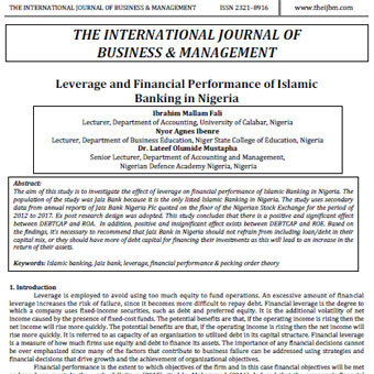 اهرم و عملکرد مالی بانکداری اسلامی