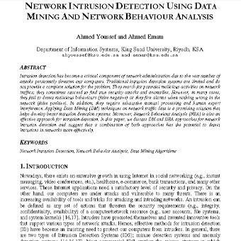 تشخیص نفوذ شبکه بااستفاده از داده‌کاوی
